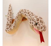 Snake Plush Toy, Simulation Plush Snake Hand Puppet, Giant Snake Teddy Stuffed Animal Interactive Plush Story Toy, Python Pillow Doll, Anaconda Fake Snakes for Ricky Creepy Prank (Brown,150cm)