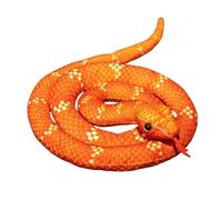 Snake Plush Toy, Snake Teddy Stuffed Animal Plush, High Simulation Small Snake Soft Toy, Cobra Pillow Doll Toys Fake Snake Home Halloween Decorations Plushy Gifts for Kids Birthday (Red,110cm)