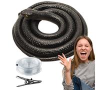 Snake Prank Clip, Snake on a String - Fake Golf Snake | High Simulation Snake Prank with Rope and Clip for Easy Setup, Snake Accessory
