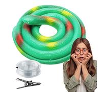 Snake Prank Clip, Snake on a String, Golf Toy Snakes That Look Real, Snake Prank with Rope Clip, Tricky Accessory, Party Favor, Prank
