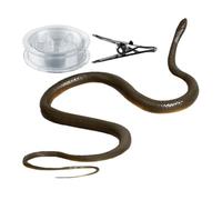 Snake Prank Toy - 80x2cm Pvc String Clip Coil Snakes Trick Random Color | Realistic Flexible Fake Snake Toys | Novelty Gag Joke Scare Prop Party Halloween Trick Toys For Kids V