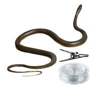 Snake Prank Toy - Realistic PVC Fake Snake with String Clip, Novelty Outdoor Scare Toy | Coil Simulation Prank Device Trick System for Funny Fright Entertainment Use Adults Kids