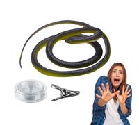 Snake Prank With String & Clip, Realistic Fake Snakes Toys, Snake Is Following, Prank Props Joke Scary Gag Gift Joke Decoration
