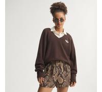 Adidas Originals Snake Print Satin Shorts Brown S Woman