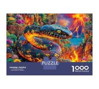 Snake Puzzle 1000 Piece, Jigsaw Puzzle Challenge Eco-friendly Paper Puzzle for Adults & for Age 14 And Up 38x26cm/1000pcs