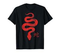 Snake red Chinese symbol New Year zodiac vintage distressed T-Shirt