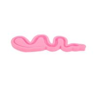 Snake Resin Molds for Halloween, Silicone Pendant Charm Casting Mold | Lifelike Detailing, Easy Release, Pink Silicone, for Earrings, Ornaments, Craft Workshop Use