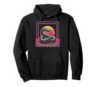 Snake Retro Vintage for Reptiles Python Owners Pullover Hoodie
