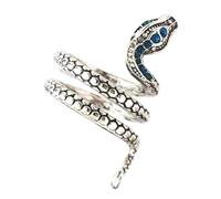 Snake Ring for Men, Men Snake Ring | Jewelry Animal Ring, Finger Ring Open Adjustable Snake Ring with Rhinestone Decoration Costume Cosplay Accessories, 説明を参照してください, Alloy+Rhinestone, See Description