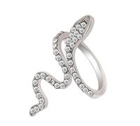 Snake Ring,Women's Medusa Snake Ring, Open Curved Snake Jewelry, Alloy Snake Zircon Jewelry, Minimalist Style for Women