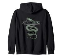 Snake Rising From Water Serpent Zip Hoodie