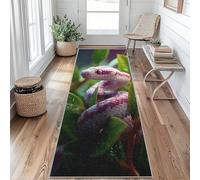 Snake Runner Rug 60 x 220 cm Long Washable, Ball Python Carpet Runners for Hallway Non Slip, Kitchen Entryway Hall Bedroom Decor, Soft Low Pile Gl&z303