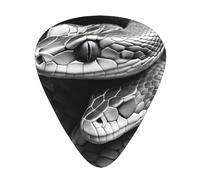 Snake-Scales 12 Pack Guitar Picks With 3 Thicknesses And Storage Box, Abs Plectrums For Electric Bass Guitar Players