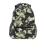 Snake Scales in Camouflage Pattern Kids Backpack for Boys Girls Student Big Backpacks for Elementary School Shoulder Bag Bookbag