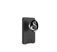 Snake Serpent Coil Strike Black Venomous Reptile Tattoo PopSockets PopWallet for MagSafe