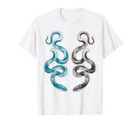 Snake Serpent Twin Tattoo Value Graphic T-Shirt, Men, White, S
