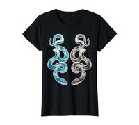 Snake Serpent Twin Tattoo Value Graphic T-Shirt, Women, Black, XS