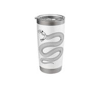 Snake Skeleton Reptile Python Cobra Herpetologist Stainless Steel Insulated Tumbler
