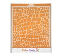 Snake Skin - 25.5 x 20cm Flexible Multi-Use Craft & Cake Stencil - Reusable, Mylar, Food Safe, Made in UK - for Cakes, Crafts, Fabric & Furniture