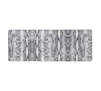 Snake Skin Black and White Oversized Desk Pad, Thick Base Mat, Ergonomic Comfort Pad for Precision Mouse Control