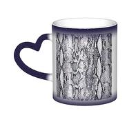 Snake Skin Black and White Print Ceramic Mug, Black to White Thermochromic Coffee Cup for Home Office Cafe