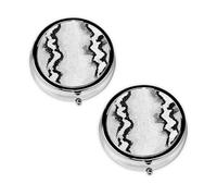 Snake Skin Black and White Print Pill Box 3 Compartment Medicine Pill Case,Portable for Pocket Or Purse Pill Organizer Decorative Metal Medicine Vitamin Organizer Unique Gift