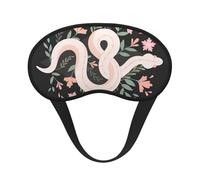 Snake Skin Black and White Print Sleep Mask Soft Cover Eye No Pressure for Sleeping, Eye Masks for Side Sleepers