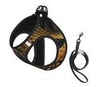Snake Skin Print Reflective No Choke Pet Vest Harness,Adjustable Soft Padded Dog Harness With Easy Control Handle