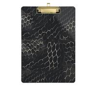 Snake Skin Print Style On Dark Grey Clipboard Background Standard Teacher Hole Mandatory For Basic Class Size 9 x 12
