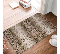 Snake Skin Python Pattern Bath Rug Heavy Duty Floor Mats Absorbent Bathmat For Bathroom Entrance Indoor 40X60Cm