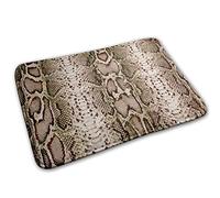 Snake Skin Python Pattern Bathmat Absorbent Barrier Mat Stylish Bath Rug For Shoes Scraper Outdoor Entryway 40X60Cm