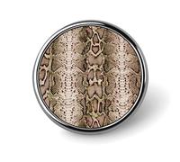 Snake Skin Python Pattern Novelty Pin Badge Lapel Pin Brooch Badge Tie Jewelry Decor for Hats Jackets Shirts