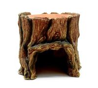 Snake Skins, Gecko Skins, Funny Tree Trunk Retile House: Food Habitat, Aquarium Accessories, Reptile Resin Shelter With Food Tray, Landscape Subma