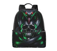 Snake Skull Deadly Backpack-Lightweight Travel Daypack with Laptop Sleeve