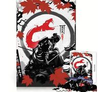 Snake Spirit Samurai 1000 Piece Jigsaws for Teenagers Puzzle Boost Memory Quiet Calm Premium Cut Heartfelt Gift (50x75cm)