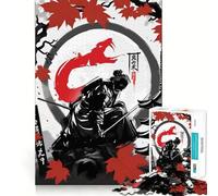 Snake Spirit Samurai 1000 Pieces Jigsaw Puzzles for Adults Mental Logic Toy Serene Time Firm Cut (38x26cm)