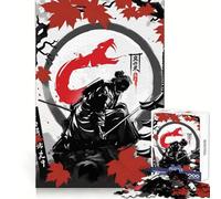 Snake Spirit Samurai 1000 Pieces Jigsaw Puzzles for Adults Mental Logic Toy Serene Time Firm Cut (38x26cm)