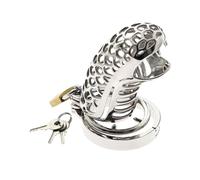 Snake Stainless Steel Cock Ring Chastity Cage Erotic Device Penis Ring Sex Toys for Men Cockring Lock Rings White 381Mm