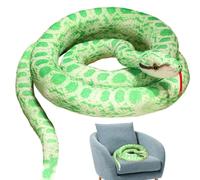 Snake Stuffed Animal - 110cm Long Realistic Boa Constrictor Plush Toy, Large Soft for All Ages | Fun Decorative Snake Doll for Kids, Women, Men, Bedroom Decor, Parties, Educational Play