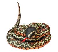 Snake Stuffed Animal, Giant Plush Snake Soft Toy, Anaconda Fake Snake Cuddly Doll, Snake Pillow Doll Toys, Long Python Pillow Ornament Tricky Prank Props for Halloween April Fools Day (Rot,110cm)