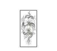 Snake Temporary Tattoo Waterproof Semi Permanent Sticker