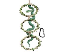 Snake Terrarium Accessories - Natural Waterproof Realistic Ring | Reptile Branches Aquarium Decoration - for Leopard Gecko, Bearded Dragon, Frog, Chameleon, Cage, Terrarium,