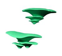 Snake Terrarium Decoration, Self-Adhesive 3D Mushroom Ornaments, 2 Pieces Artificial House Decorations, for Frogs, Lizards, Barbecues, Beetles, Snakes, Spiders, Bearded Dragons, Peace and Rest