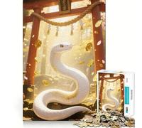 Snake Torii Gate 1000 Piece Jigsaw Puzzles for Adults Teenagers Solid Logic Toy Quiet Fun Precision Cut Santa Wish Pick (50x75cm)