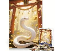 Snake Torii Gate Jigsaw Puzzles 1000 Pieces for Teenagers Raise Memory Easy Leisure Clean Edge Xmas Surprise (38x52cm)