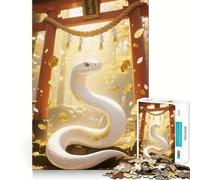 Snake Torii Gate Jigsaw Puzzles 1000 Pieces for Teenagers Raise Memory Easy Leisure Clean Edge Xmas Surprise (38x52cm)