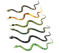 Snake Toy, 6 Piece Realistic Rubber Snakes Set, Fake Snakes for Educational Play and Prank Fun, Durable Snake Toys for Kids and Adults
