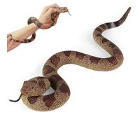 Snake Toy,Snake,Realistic Rubber Snake Fake Snake Toy Snakes Figure Garden Snake Scare Birds and Squirrels,Rattlesnake Toy Stress Relief Prank Gifts Halloween Decoration Party Favors Prank Props
