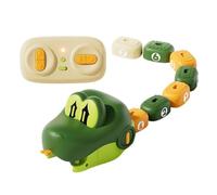 Snake Toys Remote Control Magnetic with Sound Light Learning Toys | Parent-Child Snake Puzzle Games for Boys Girls Classroom Airplane Home Playroom Daycare Travel Green