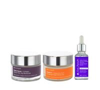 Snake Venom + Collagen Wrinkle Filler Day Moisturiser 50ml + Triple Power Peptide Gamma Protein active serum 30ml + Vitamin C + Hyaluronic Acid Hydrab dr. Eve Ryouth Clear One Size